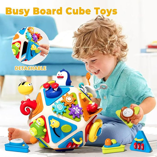 Toddler Busy Board Activity Cube Toys