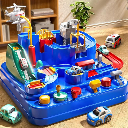 Car Race Track for Kids Ages 4-8, Kids Car Toys