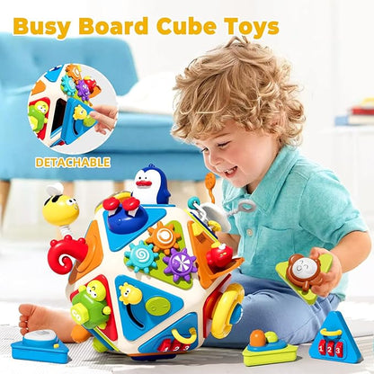 Toddler Busy Board Activity Cube Toys