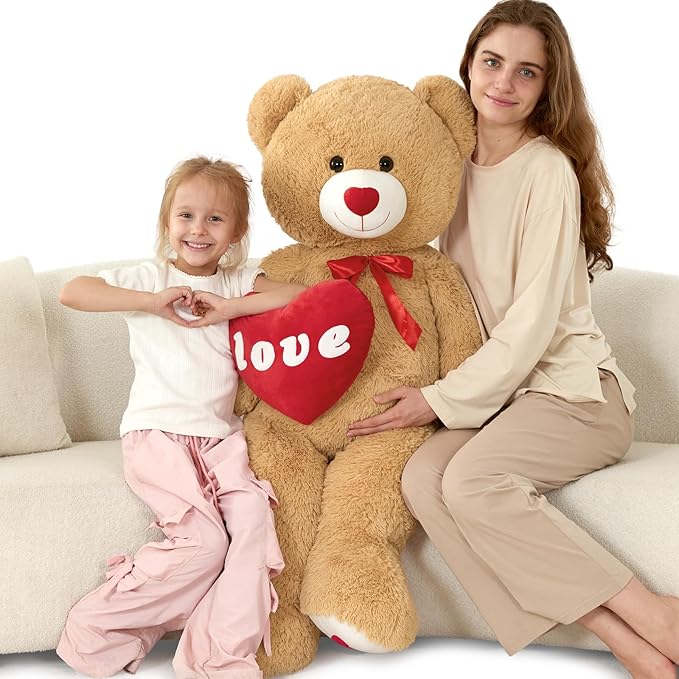 Soft Red Heart Stuffed Animals Plush