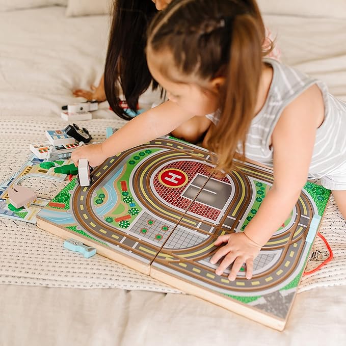 Wooden Take-Along Tabletop Town,
